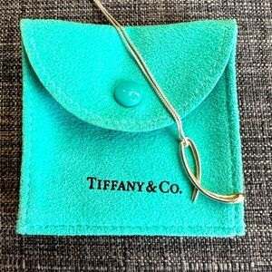 Tiffany & Co. Elsa Peretti Initial “L” necklace, sterling silver, 16” chain